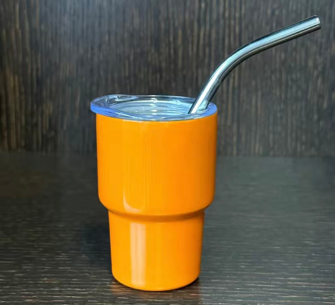 Kids 2oz cup with straw list solid , glitter , or cheetah with color in notes at checkout tat 2/3 weeks from time of purchase
