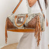 Cowhide duffel bag ships October