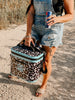 Blue cheetah cooler